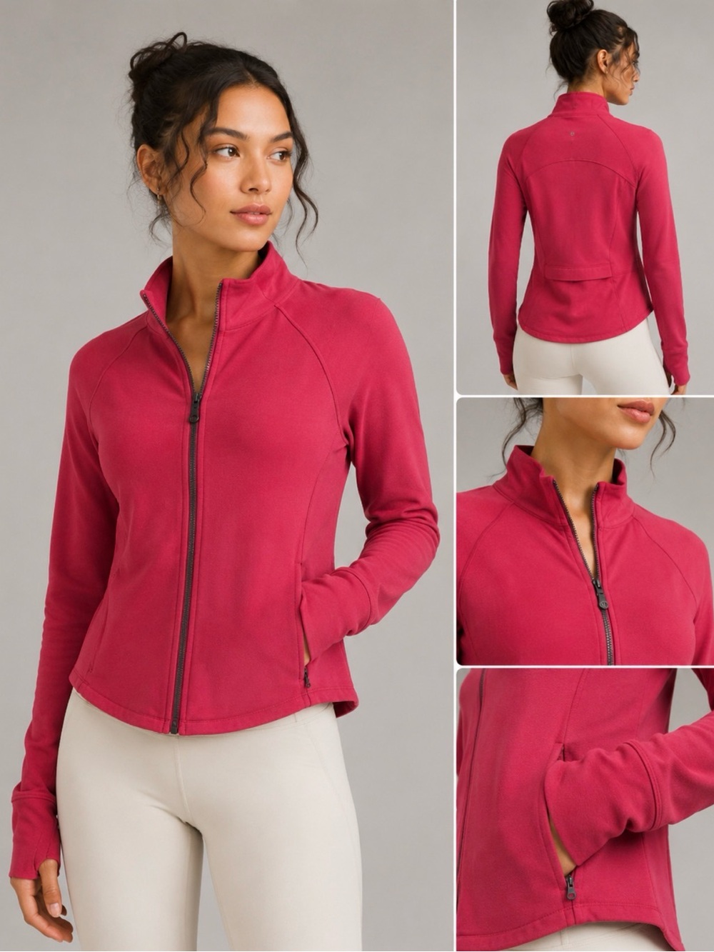 lululemon athletica Pink Full-Zip Jacket